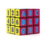 Alpha Numeric Cube for Educational & Entertaining Use by Kids and Adults - Back View by Nari Haat, Indian ethnic wear...