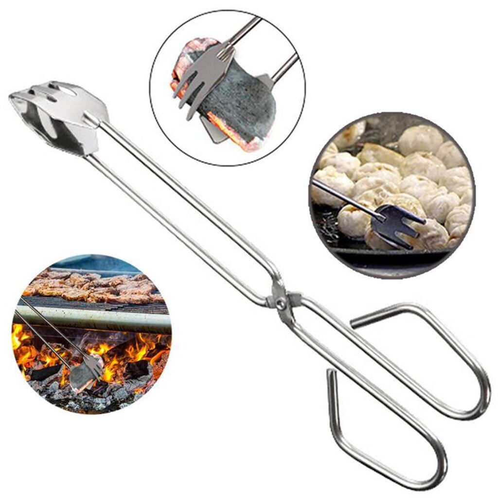Metal BBQ Clip Tongs
