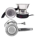 Stainless Steel Electric Dhoop Dani - Front View by Nari Haat, Indian ethnic wear, women clothing, designer suit