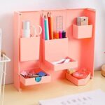 Multi-Purpose Pen Holder, Desktop Organizer Stand Case School Office Stationery - Front View by Nari Haat, Indian eth...