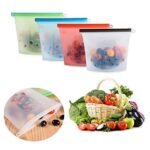 Reusable Silicone Airtight Leakproof Food Storage Bag - 1 ltr - Full Detail by Nari Haat, Indian ethnic wear, women c...