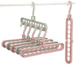 Anti-Skid Plastic 9-Holes Magic Wardrobe Folding Hangers - Full Detail by Nari Haat, Indian ethnic wear, women clothi...