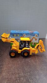 LALA Friction Powered JCB Style Backhoe Loader Construction Toy Truck for Kids (1 Pc) - Full Detail by Nari Haat, Ind...