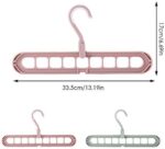 Anti-Skid Plastic 9-Holes Magic Wardrobe Folding Hangers - Sleeve Design by Nari Haat, Indian ethnic wear, women clot...