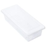 Food Storage Container with Removable Drain Plate and Lid, 1500 ml (Pack of 1 Pc) - Back View by Nari Haat, Indian et...