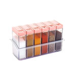 Multicolour Plastic Spice Jars Set