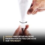 Cake Decorating Nozzle with Piping Bag Stainless Steel Piping Cream Frosting Nozzles - Full Detail by Nari Haat, Indi...