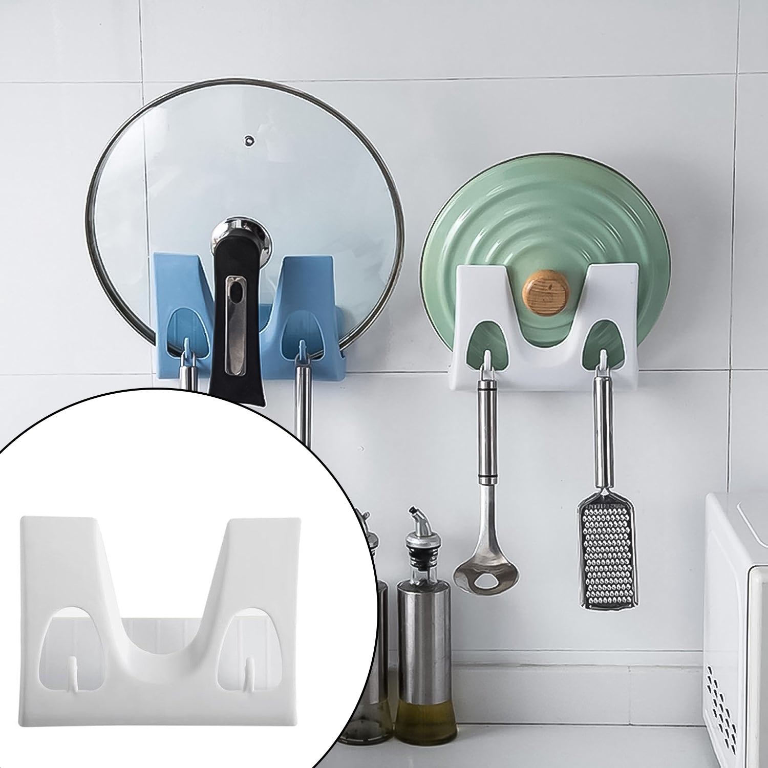 4304_pot_lid_holder_1pc.jpg Wall Mounted Multifunction Kitchen Rack