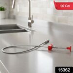 Flexible Spring Drain Cleaning Tool with Hand Grip (1 Pc / 90 Cm) - With Dupatta by Nari Haat, Indian ethnic wear, wo...