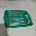 Plastic 1 Pc Kitchen Small Size Dish Rack Drainer Vegetables and Fruits (29x22CM) - Neckline Detail by Nari Haat, Ind...