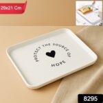 Elegant Printed Plastic Serving Tray with Motivational Quote - With Dupatta by Nari Haat, Indian ethnic wear, women c...