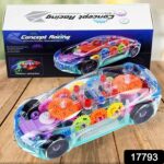 Rotating Transparent Gear Concept Car with Musical and 3D Flashing Lights Toy - With Dupatta by Nari Haat, Indian eth...