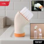 Multipurpose Bottle-Attachable Cleaning Brush for Kitchen and Bathroom (1 Pc) - With Dupatta by Nari Haat, Indian eth...