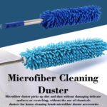 Microfiber Cleaning Duster with Extendable Rod for Home Car Fan Dusting - Closeup Embroidery by Nari Haat, Indian eth...