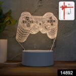3D Acrylic LED Night Lamp – Game Controller Shape Decorative Light for Gamers (1 Pc) - With Dupatta by Nari Haat, I...