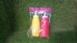 Plastic Squeeze Bottle Ketchup Mustard Honey Sauce Dispenser Bottle ( 2 Pc Set ) - Neckline Detail by Nari Haat, Indi...