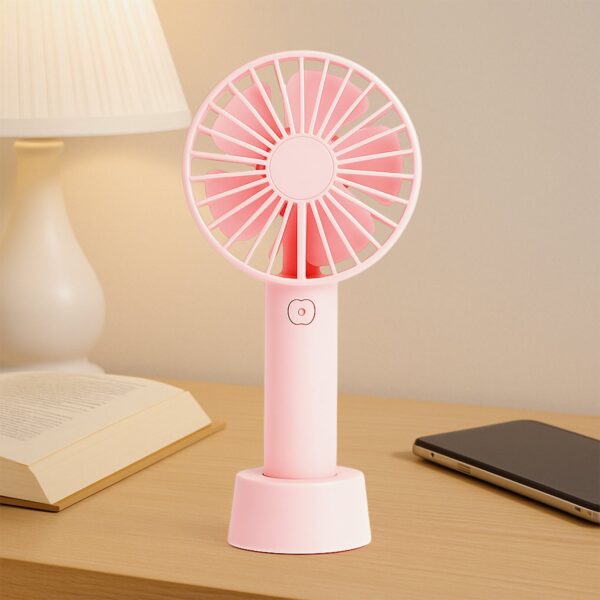 Portable handheld fan for home, office, or travel