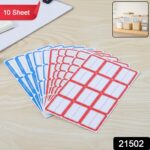 10 Sheets Self-Adhesive Label Stickers - With Dupatta by Nari Haat, Indian ethnic wear, women clothing, designer suit