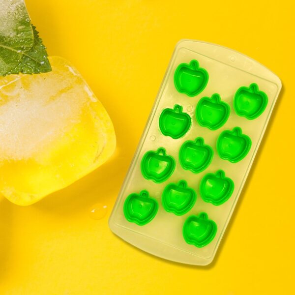 Mix design Ice Trays Freezer with Easy to Release Flexible Silicone shape ice cavity - Front View by Nari Haat, India...