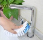 Flexible Plastic Cleaning Brush for Home, Bathroom, - Front View by Nari Haat, Indian ethnic wear, women clothing, de...
