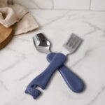 Supermom Foodie Stainless Steel Spoon & Fork (2 Pc Set) - Closeup Embroidery by Nari Haat, Indian ethnic wear, women ...