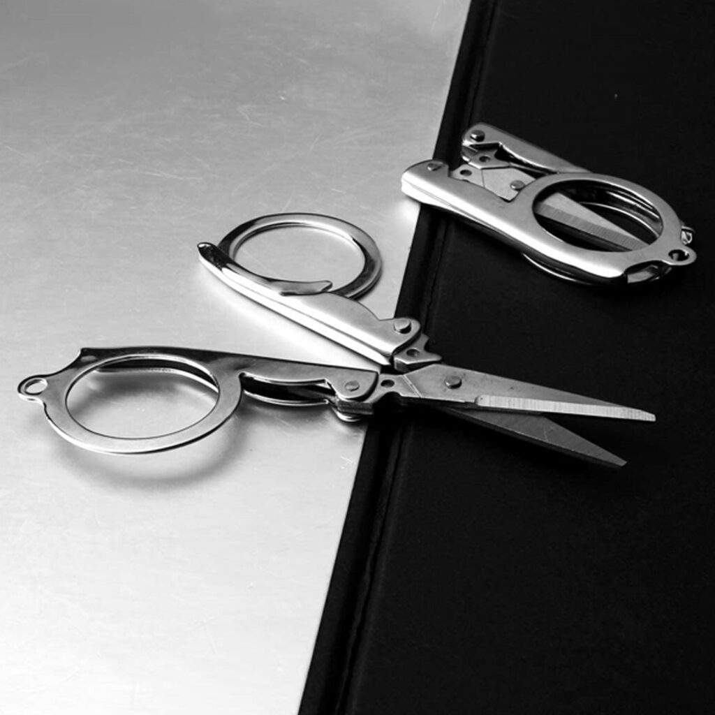 3.5-inch folding scissors for crafting and travel