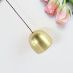 Metal Feng Shui Wind Chime Bell - (1 Pc) - Closeup Embroidery by Nari Haat, Indian ethnic wear, women clothing, desig...