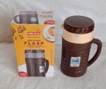 Stainless Steel Thermos Flask (Multiple Sizes): Travel Mug, Coffee, Tea (Leakproof) - Neckline Detail by Nari Haat, I...