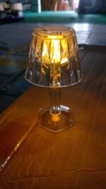 LED Table Lamp Mini Projection Lamp for Night Light, Diwali (1 Pc) - Neckline Detail by Nari Haat, Indian ethnic wear...