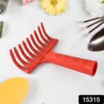 Heavy Duty Plastic Garden Hand Rake – 9-Tooth Cultivator Tool (1 Pc) - With Dupatta by Nari Haat, Indian ethnic wea...