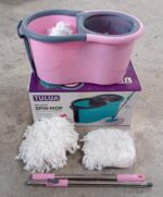 Quick Spin Mop Plastic spin, Bucket Floor Cleaning, Easy Wheels & Big Bucket, Floor Cleaning Mop with Bucket - Full D...