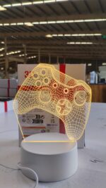 3D Illusion LED Night Lamp with Gaming Controller Design - Fabric Detail by Nari Haat, Indian ethnic wear, women clot...