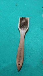 Wooden Handle Steel Wire Brush (1 Pc) - Fabric Detail by Nari Haat, Indian ethnic wear, women clothing, designer suit