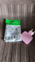 Wireless 3 in 1 Foldable Wall Plug Adapter / Socket / Converter (1 Pc) - Full Detail by Nari Haat, Indian ethnic wear...