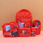 5 in 1 School Bag Set Includes Lunch Bag 14 Inch Bag  1 Set Mix - Fabric Detail by Nari Haat, Indian ethnic wear, wom...