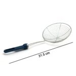 Round Stainless Steel Deep Fry  / Mesh Strainer - Neckline Detail by Nari Haat, Indian ethnic wear, women clothing, d...