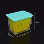 Fridge Storage Containers with Handle – Plastic Kitchen Storage (4 Pcs Set) - Back View by Nari Haat, Indian ethnic...