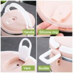 Multi Layer Stainless Steel Hot Lunch Box (1 Layer) - Closeup Embroidery by Nari Haat, Indian ethnic wear, women clot...