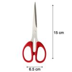 Stainless Steel Scissors with Plastic handle grip 160mm (1Pc Only) - Sleeve Design by Nari Haat, Indian ethnic wear, ...