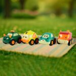 Funwoods Animal Cartoon Pull-Back Toy Car - (4 Pc / Set) - Neckline Detail by Nari Haat, Indian ethnic wear, women cl...