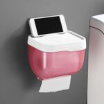 2-in-1 Bathroom Tissue Dispenser & Phone Holder (Self-Adhesive, Waterproof) - Front View by Nari Haat, Indian ethnic ...