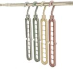 Anti-Skid Plastic 9-Holes Magic Wardrobe Folding Hangers - Fabric Detail by Nari Haat, Indian ethnic wear, women clot...