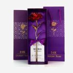 24K Artificial Golden Rose with Gift Box