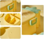 Pineapple Shaped Lunch Box with Compartments for Kids School Meals - Back View by Nari Haat, Indian ethnic wear, wome...