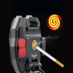 Triangular Camping Flashlight with Lighter – 6 Modes, 3 Colors, Waterproof - Back View by Nari Haat, Indian ethnic ...