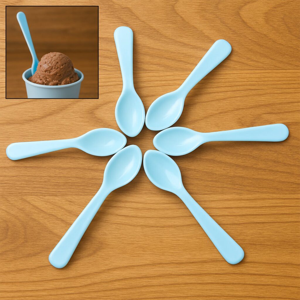 6pc Heat Resistant Plastic Spoon Set
