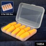 Foam Ear Plugs with Portable Storage Box (5 Pairs) - With Dupatta by Nari Haat, Indian ethnic wear, women clothing, d...