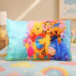 Soft Plush Cartoon Character Kids Pillow (40 x 25 Cm / 1 Pc) - Front View by Nari Haat, Indian ethnic wear, women clo...