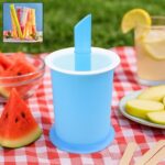 DIY manual popsicle maker with reusable molds