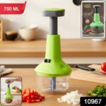 Push-Down Vegetable & Fruit Chopper (B-Grade / 750 ML) - With Dupatta by Nari Haat, Indian ethnic wear, women clothin...